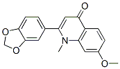 2-benzo[1,3]dioxol-5-yl-7-methoxy-1-methyl-quinolin-4-one CAS#: 483-52-3