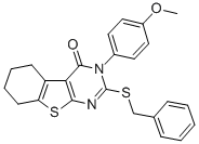2-(benzylsulfanyl)-3-(4-methoxyphenyl)-5,6,7,8-tetrahydro[1]benzothieno[2,3-d]pyrimidin-4(3H)-one CAS#: 312585-65-2