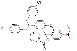 2'-[bis(4-chlorobenzyl)amino]-6'-(diethylamino)spiro[isobenzofuran-1(3H),9'-[9H]xanthene]-3-one CAS#: 35783-51-8