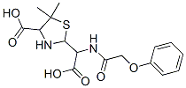 2-[carboxy-[(2-phenoxyacetyl)amino]methyl]-5,5-dimethyl-thiazolidine-4 -carboxylic acid CAS#: 33823-37-9