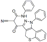 2-cyano-3-(1,4-dihydro-1-phenyl-(1)-benzothiopyrano(4,3-c)pyrazol-3-yl)-3-oxo-N-phenylpropanamide CAS#: 118315-13-2