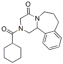 2-(cyclohexylcarbonyl)-4-oxo-1,2,3,4,6,7,8,12b-octahydropyrazino(2,1-a)(2)benzazepine CAS#: 121654-56-6