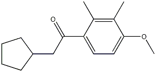 2-cyclopentyl-1-(4-methoxy-2,3-dimethylphenyl)ethanone CAS#: 41715-81-5