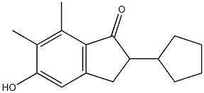 2-cyclopentyl-5-hydroxy-6,7-dimethyl-2,3-dihydro-1H-inden-1-one CAS#: 41715-84-8