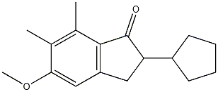 2-cyclopentyl-5-methoxy-6,7-dimethyl-2,3-dihydro-1H-inden-1-one CAS#: 41715-83-7