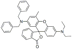 2'-(dibenzylamino)-6'-(diethylamino)-4'-methylspiro[isobenzofuran-1(3H),9'-[9H]xanthene]-3-one CAS#: 34342-67-1