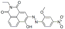 2-ethyl-6-hydroxy-5-[(2-methoxy-4-nitrophenyl)azo]-1H-benz[de]isoquinoline-1,3(2H)-dione CAS#: 42358-36-1