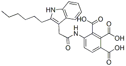 2-hexylindole-3-acetamide-N-benzenetricarboxylic acid CAS#: 152842-64-3