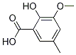 2-hydroxy-3-methoxy-5-methylbenzoic acid CAS#: 4386-42-9