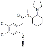2-isothiocyanato-4,5-dichloro-N-methyl-N-(2-(1-pyrrolidinyl)cyclohexyl)benzeneacetamide CAS#: 122407-13-0