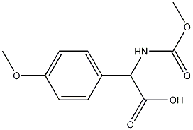 2-(methoxycarbonylamino)-2-(4-methoxyphenyl)acetic acid CAS#: 170119-36-5