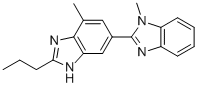 2-n-Propyl-4-methyl-6-(1-methylbenzimidazole-2-yl)benzimidazole CAS#: 152628-02-9