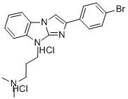 2-(p-Bromophenyl)-9-dimethylaminopropyl-9H-imidazo(1,2-a)benzimidazole dihydrochloride CAS#: 38652-53-8