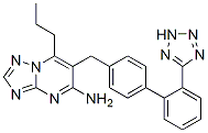 2-propyl-3-[[4-[2-(2H-tetrazol-5-yl)phenyl]phenyl]methyl]-1,5,7,9-tetr azabicyclo[4.3.0]nona-2,4,6,8-tetraen-4-amine CAS#: 168152-78-1