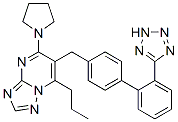 2-propyl-4-pyrrolidin-1-yl-3-[[4-[2-(2H-tetrazol-5-yl)phenyl]phenyl]me thyl]-1,5,7,9-tetrazabicyclo[4.3.0]nona-2,4,6,8-tetraene CAS#: 168152-86-1