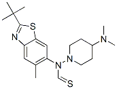 2-tert-Butyl-5-methyl-6-[4-(dimethylamino)piperidino(thiocarbonyl)amino]benzothiazole CAS#: 115864-11-4