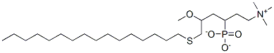 2'-(trimethylammonio)-ethyl-4-(hexadecylthio)-3-methoxybutane phosphonate CAS#: 153413-99-1