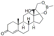(20S)-20-Hydroxy-17,21-[(methylboranediyl)bisoxy]pregn-4-en-3-one CAS#: 30888-38-1