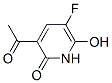 2(1H)-Pyridinone, 3-acetyl-5-fluoro-6-hydroxy- (9CI) CAS#: 125758-37-4
