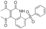 2(1H)-Quinolinone, 3-acetyl-4-(methylsulfinyl)-8-(phenylsulfonyl)- CAS#: 145499-90-7
