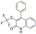 2(1H)-Quinolinone, 3-[(trifluoromethyl)thio]-4-phenyl- CAS#: 119136-35-5