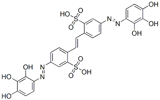 2,2'-(1,2-Ethenediyl)bis[5-[(2,3,4-trihydroxyphenyl)azo]benzenesulfonic acid] CAS#: 3937-33-5