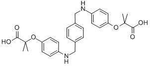 2,2'-[1,4-Phenylenebis(methyleneimino-4,1-phenyleneoxy)]bis[2-methylpropanoic acid] CAS#: 385437-91-2