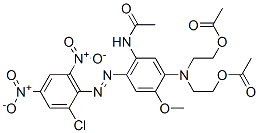 2,2'-[[5-acetamido-4-[(2-chloro-4,6-dinitrophenyl)azo]-2-methoxyphenyl]imino]diethyl diacetate CAS#: 3618-73-3
