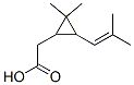 2,2-Dimethyl-3-(2-methyl-1-propenyl)cyclopropaneacetic acid CAS#: 454-25-1