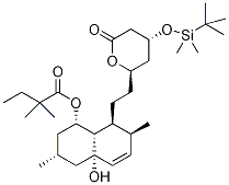 2,2-Dimethyl-butanoic Acid [1S-[1a,3a,4aa,7,8(2S*,4S*),8a]]-8-[2-[4-[[(1,1-Dimethylethyl)dimethylsilyl]oxy]tetrahydro-6-oxo-2H-pyran-2-yl]ethyl]-1,2,3,4,4a,7,8,8a-octahydro-4a-hydroxy-3,7-dimethyl-1-naphthalenyl Ester CAS#: 125142-16-7