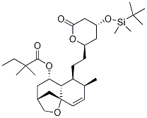2,2-Dimethylbutanoic Acid [3R-[3a,5,5aa,6a(2R*,4R*),7a,9aS*]]-6-[2-[4-[[(1,1-Dimethylethyl)dimethylsilyl]oxy]tetrahydro-6-oxo-2H-pyran-2-yl]ethyl]-3,4,5,5a,6,7-hexahydro-7-methyl-2H-3,9a-methano-1-benzoxepin-5-yl Ester CAS#: 125175-64-6