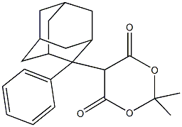 2,2-dimethyl-5-(2-phenyl-2-adamantyl)-1,3-dioxane-4,6-dione CAS#: 133709-17-8