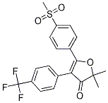 2,2-dimethyl-5-(4-(methylsulfonyl)phenyl)-4-(4-(trifluoromethyl)phenyl)furan-3(2H)-one CAS#: 301691-59-8