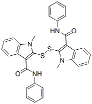 2,2-dithiobis(1-methyl-N-phenyl-1H-indole-3-carboxamide) CAS#: 156135-84-1