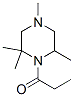 2,2,4,6-Tetramethyl-1-(propionyl)piperazine CAS#: 4177-42-8
