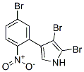 2,3-Dibromo-4-(5-bromo-2-nitrophenyl)-1H-pyrrole CAS#: 32736-23-5