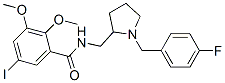 2,3-dimethoxy-5-iodo-N-((1-(4'-fluorobenzyl)-2-pyrrolidinyl)methyl)benzamide CAS#: 124929-08-4