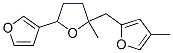 2,3,4,5-Tetrahydro-5-methyl-5-[(4-methyl-2-furanyl)methyl]-2,3'-bifuran CAS#: 36518-04-4