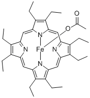 2,3,7,8,12,13,17,18-OCTAETHYL-21H,23H-PORPHINE IRON(III) ACETATE CAS#: 41697-90-9