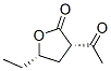 2(3H)-Furanone, 3-acetyl-5-ethyldihydro-, cis- (9CI) CAS#: 153655-37-9