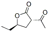 2(3H)-Furanone, 3-acetyl-5-ethyldihydro-, trans- (9CI) CAS#: 153655-38-0