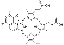 23H,25H-Benzo[b]porphine-9,13-dipropanoic acid, 18-ethenyl-2,4a-dihydro-3,4-bis(methoxycarbonyl)-4a,8,14,19-tetramethyl- CAS#: 130851-13-7