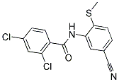 2,4-DICHLORO-N-[5-CYANO-2-(METHYLSULFANYL)PHENYL]BENZENECARBOXAMIDE CAS#: 303147-20-8