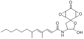 2,4-DODECADIENAMIDE, N-(DIHYDRO-5'-HYDROXY-6'-OXOSPIRO(4,8-DIOXATRICYCLO(5.1.0.03,5)OCTANE-2,2'(3'H)-FURAN)-4'-YL)-4,6-DIMETHYL- CAS#: 117184-53-9