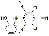 2,4-Dichloro-6-[(2-hydroxyphenyl)amino]-1,3,5-benzenetricarbonitrile CAS#: 35727-87-8