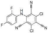 2,4-Dichloro-6-[(2,4-difluorophenyl)amino]-1,3,5-benzenetricarbonitrile CAS#: 35727-88-9