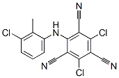 2,4-Dichloro-6-[(3-chloro-2-methylphenyl)amino]-1,3,5-benzenetricarbonitrile CAS#: 35727-90-3