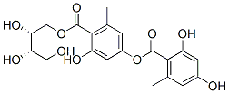 2,4-Dihydroxy-6-methylbenzoic acid 3-hydroxy-5-methyl-4-[[(2R,3S)-2,3,4-trihydroxybutoxy]carbonyl]phenyl ester CAS#: 480-57-9
