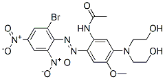 2',4'-Dinitro-6'-bromo-4-[bis(2-hydroxyethyl)amino]-5-methoxy-2-(acetylamino)azobenzene CAS#: 37395-76-9