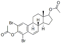 2,4-dibromoestra-1,3,5(10),6-tetraene-3,17-diol diacetate CAS#: 132633-86-4